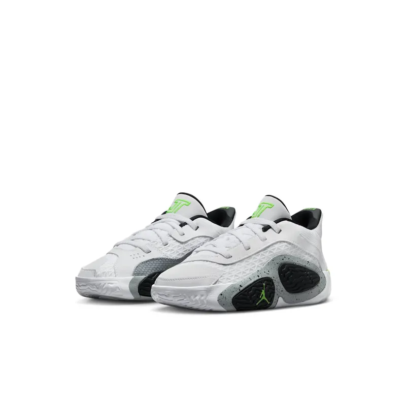 Jordan Tatum 2 White Black Wolf Grey Electric Green (FJ6460-100)