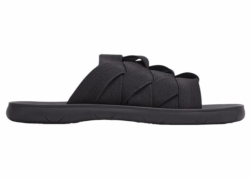 Bottega Veneta Intrecciato Elastic Slides Black (651402V0GV01000)