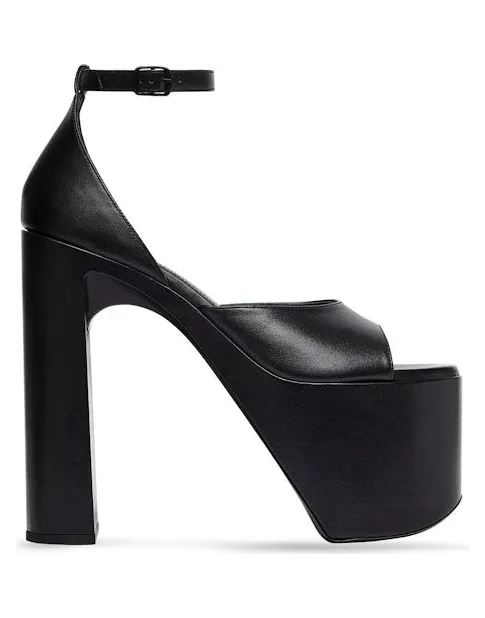 Balenciaga Camden 160mm Sandals Black Leather (742308WB9G11000)