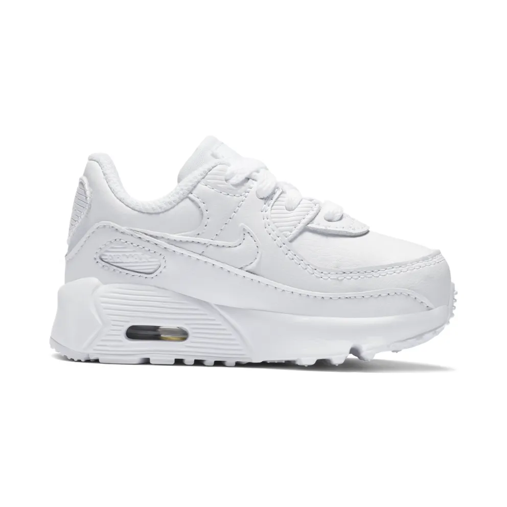 Nike Air Max 90 Leather Triple White (TD) White/Metallic Silver-White-White (CD6868-100)