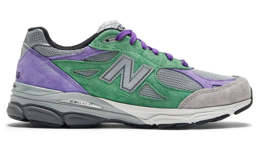 New Balance Stray Rats x 990v3 Made in USA ‘Alternate’ Green/Grey/Purple (M990SR3)