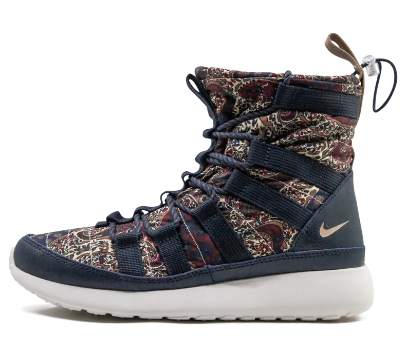 Nike x Liberty of London Rosherun Hi Sneakerboot QS Armory Navy (633519-402)