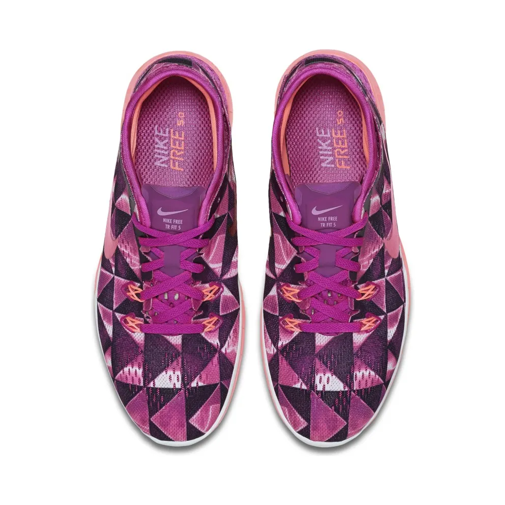 Nike Free 5.0 TR FIT 5 PRT Fuchsia Flash/Hot Lava-Fuchsia Glow-White (W) Fuchsia Flash/Hot Lava-Fuchsia Glow-White (704695-501)