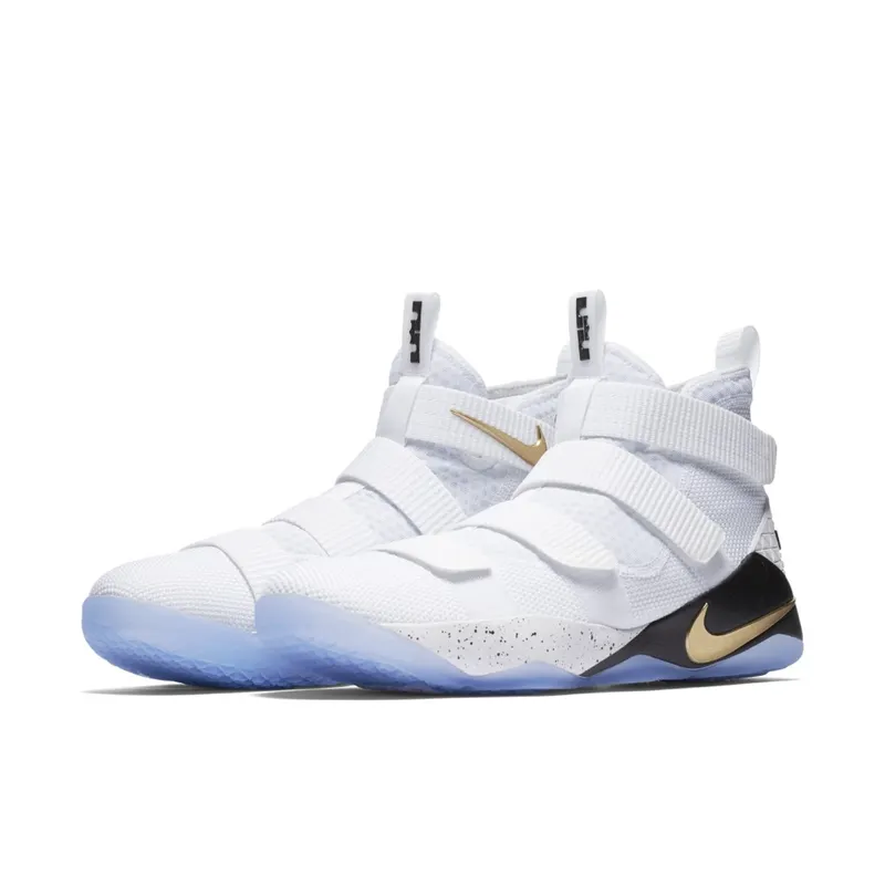 Nike LeBron Zoom Soldier 11 Court General White/Metallic Gold-Black (897644-101)