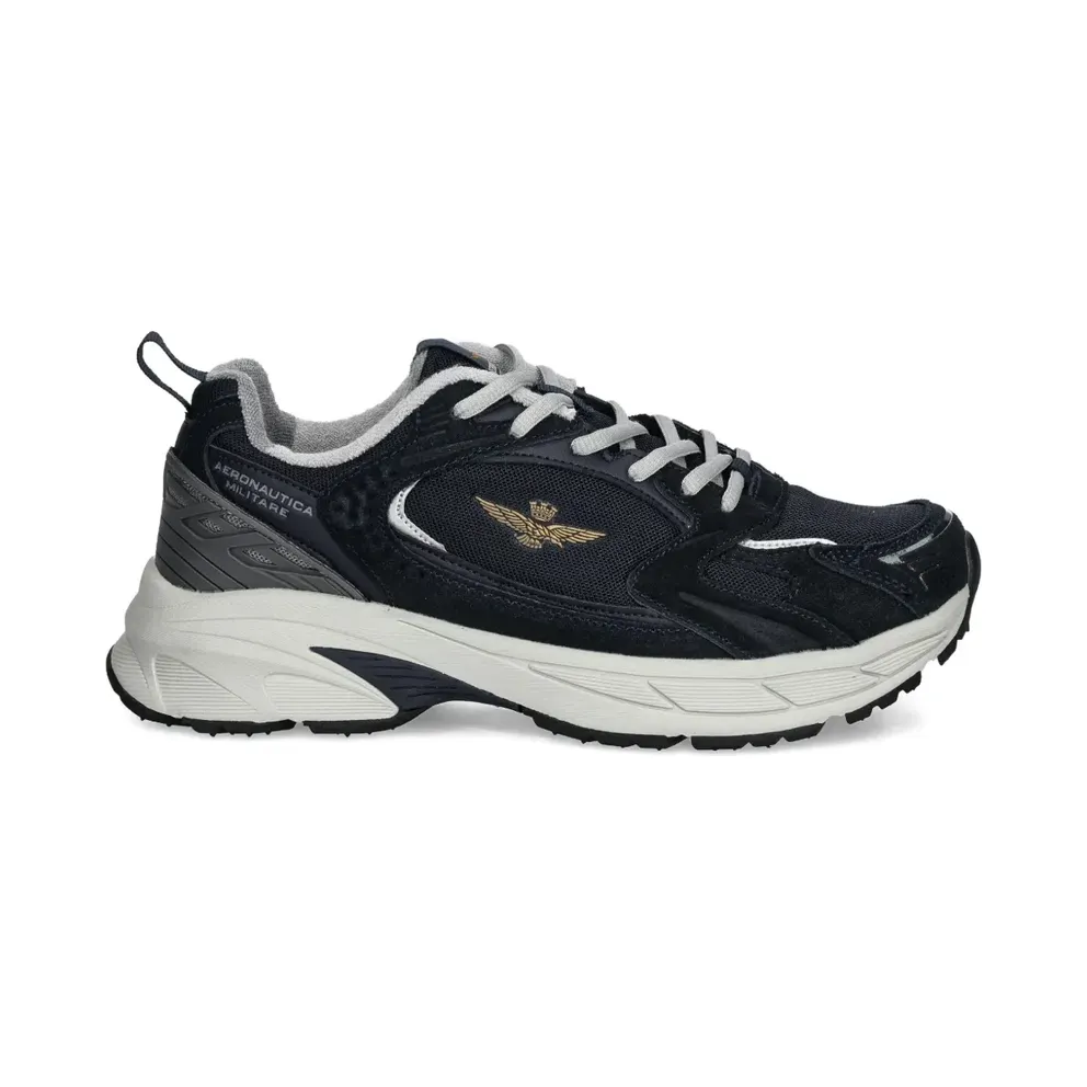 Aeronautica Militare Hardloopsneakers with mesh vlakken – Blue (SC301CT3500)