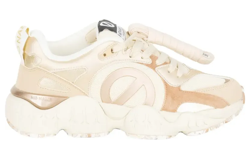 No Name Krazee Runner sneakers met logopatch – Beige (PNVKKD04A1F1)