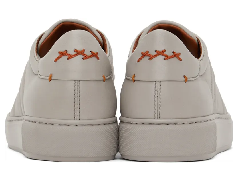 Ermenegildo Zegna Grey Tiziano Sneakers (LHLAS-A5176X) (2)