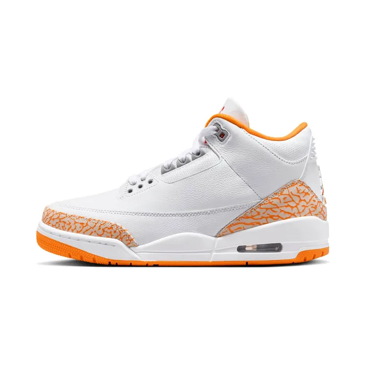 Air Jordan 3 Orange Citrus “White / Cement Grey / Fire Red / Multi-Colour” (CK9246-101)