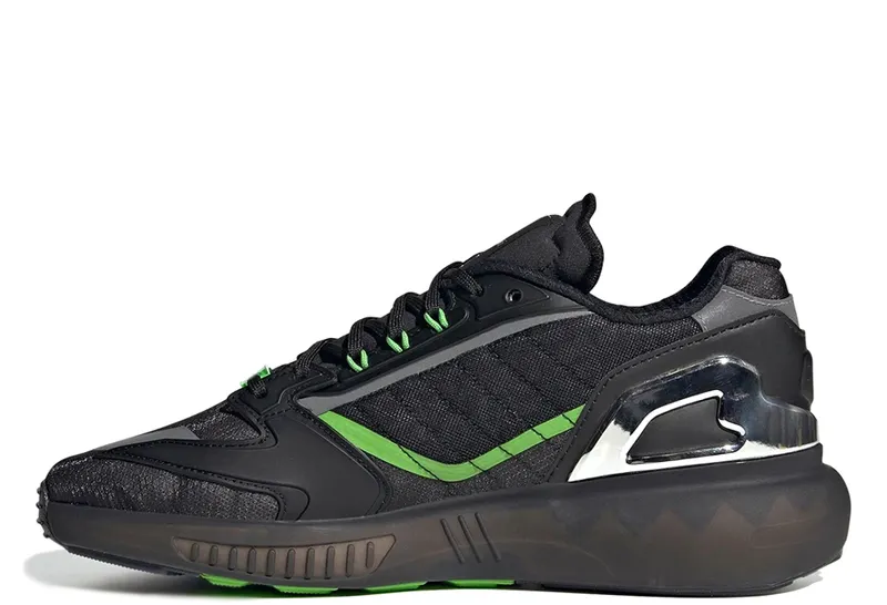 Adidas ZX 5K BOOST SHOES KAWASAKI Dark Grey / Bright Green / Core Black (GW3359)