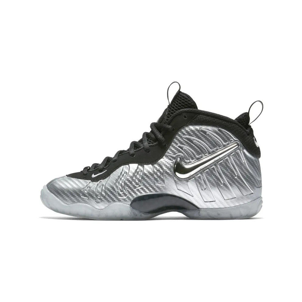 Nike Air Foamposite Pro Silver Surfer (GS) Metallic Silver/Metallic Silver-Black (644792-007)