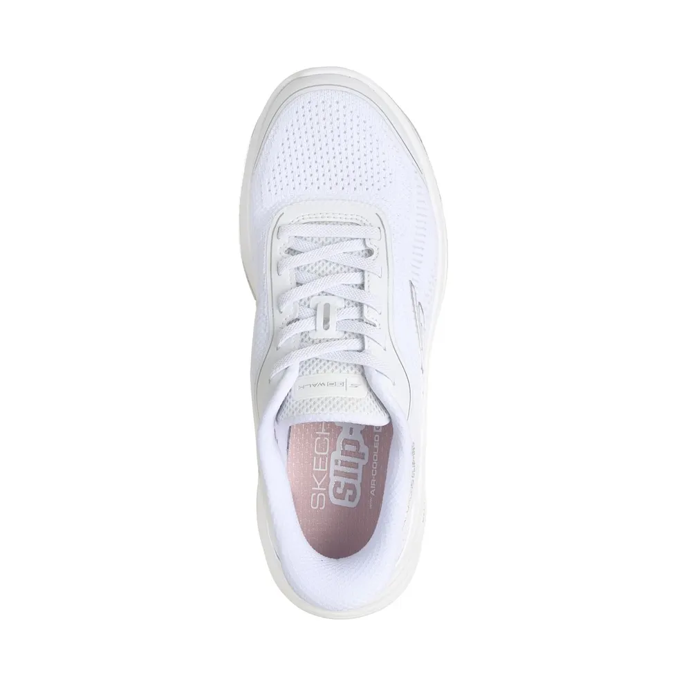 Skechers Slip-ins: GO WALK 8 – Rylee Sneaker White/Silver