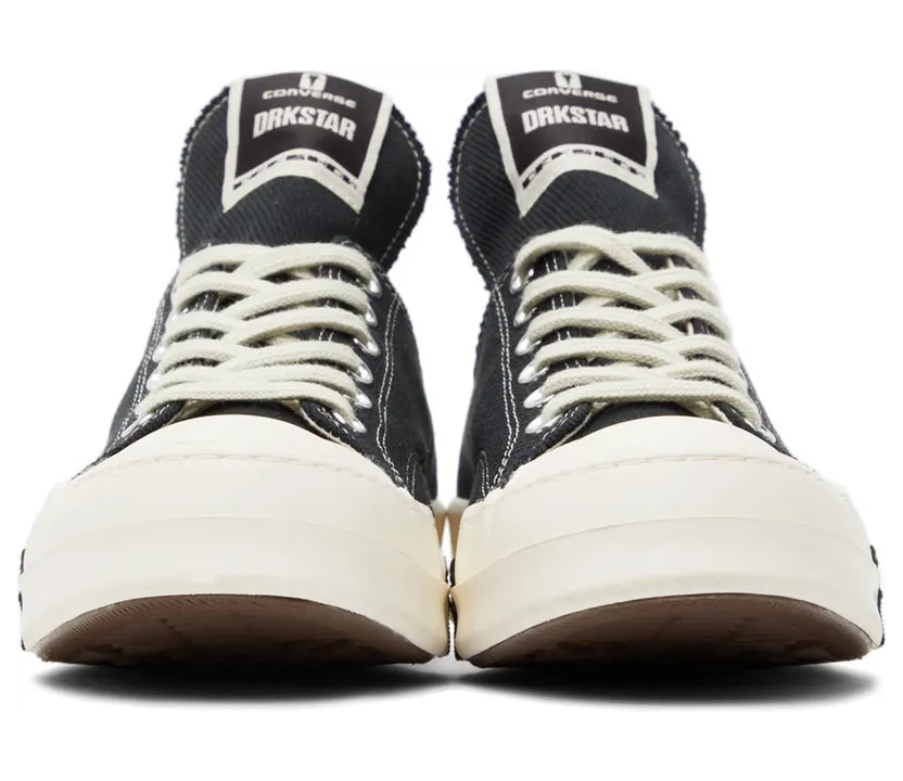 Rick Owens Drkshdw Black Converse Edition Drkstar Lo Sneakers (DC02AX727 CTDR2) (2)