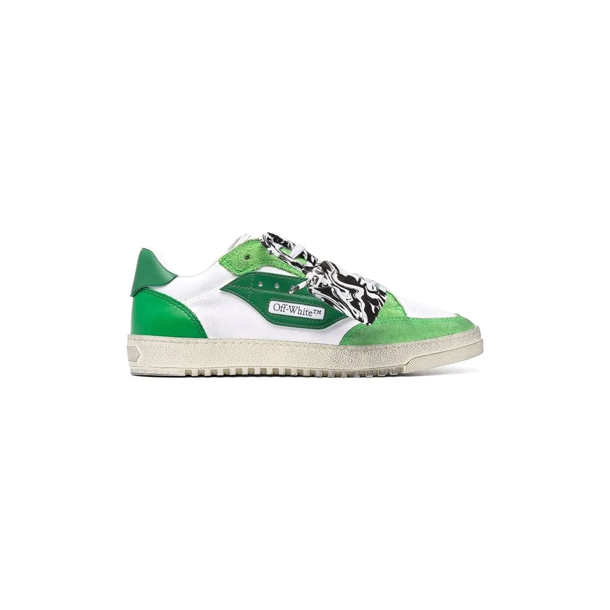 OFF-WHITE Vulcanized 5.0 Low Top White Green (OMIA227F21FAB0010155)