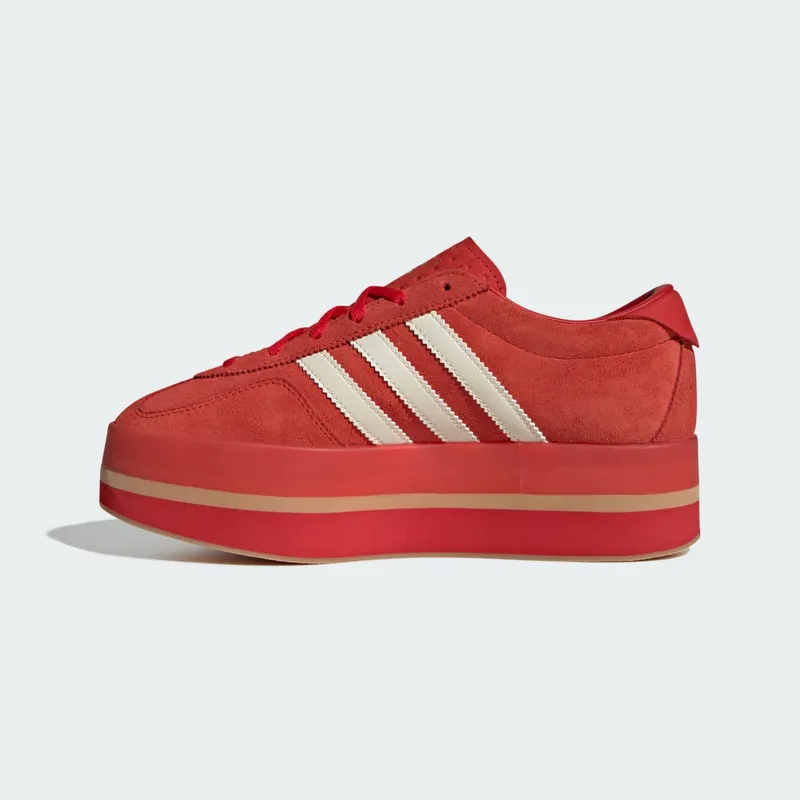 Adidas Gazelle Stack Red / Cream White / Gold Metallic (JS0238)