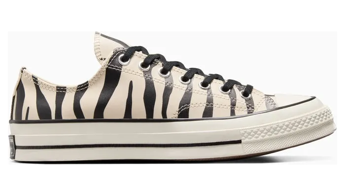 Converse Chuck 70 Glow-In-The-Dark Zebra Print Light Dune/Black/Egret (A13438C)