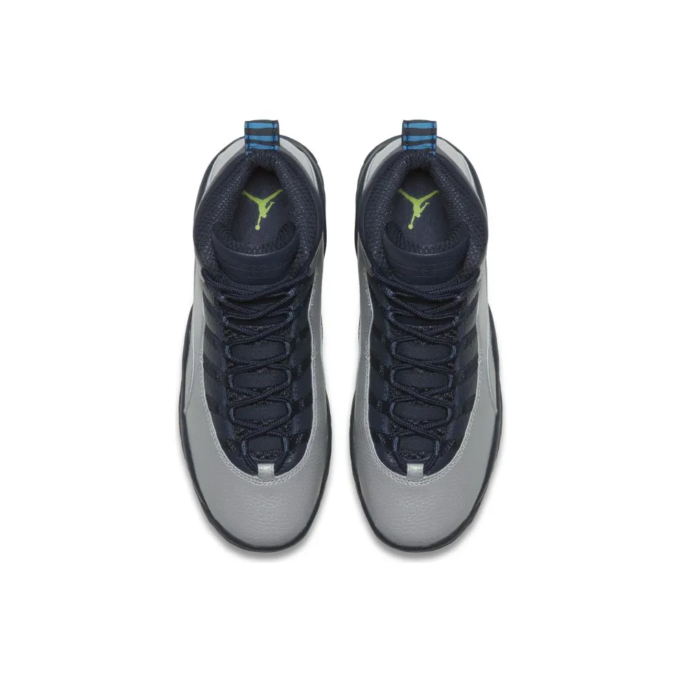 Jordan 10 Retro Rio (GS) Wolf Grey/Pht Bl-Obsdn-Grn Glw (310806-019)