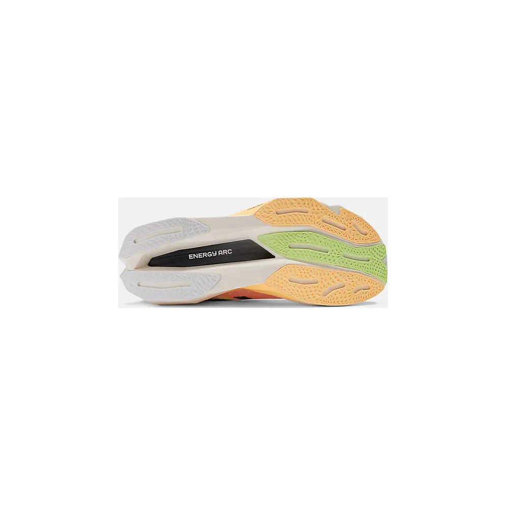 New Balance FuelCell SuperComp Elite v4 White Bleached Lime Glo Hot Mango (MRCELLA4)