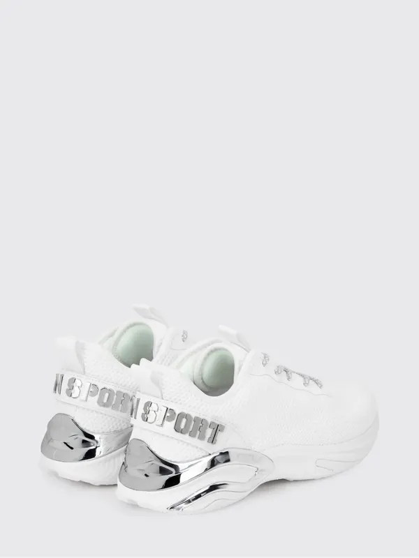 Plein Sport Crochet Knit Sneakers White (SAESUSC0747STE003N0101) (2)
