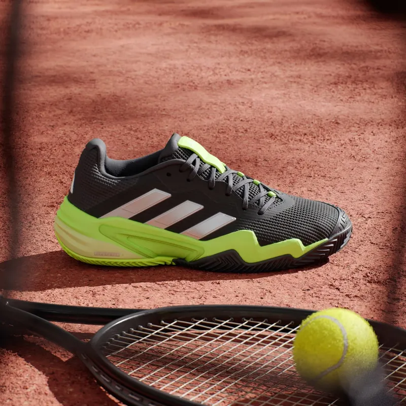 Adidas Barricade 13 Clay Tennis Shoes Core Black / Zero Metalic / Lucid Lemon (IH2560)