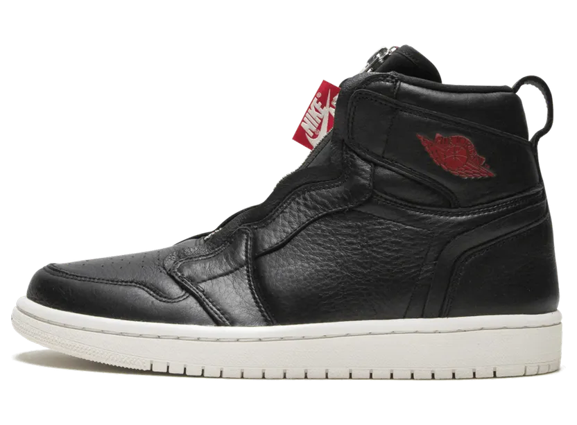 Air Jordan 1 Retro High Zip ‘Black’ Black/Phantom-Gym Red (AT0575-006)