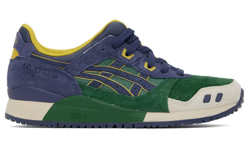 Asics Green & Purple Gel-Lyte III OG Sneakers (1201A526.300)