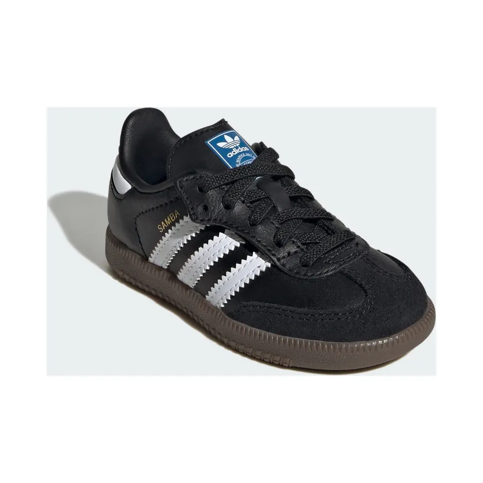 Adidas Samba OG Comfort Close Elastic Lace Kids Cloud White / Core Black / Gum (JQ3192)