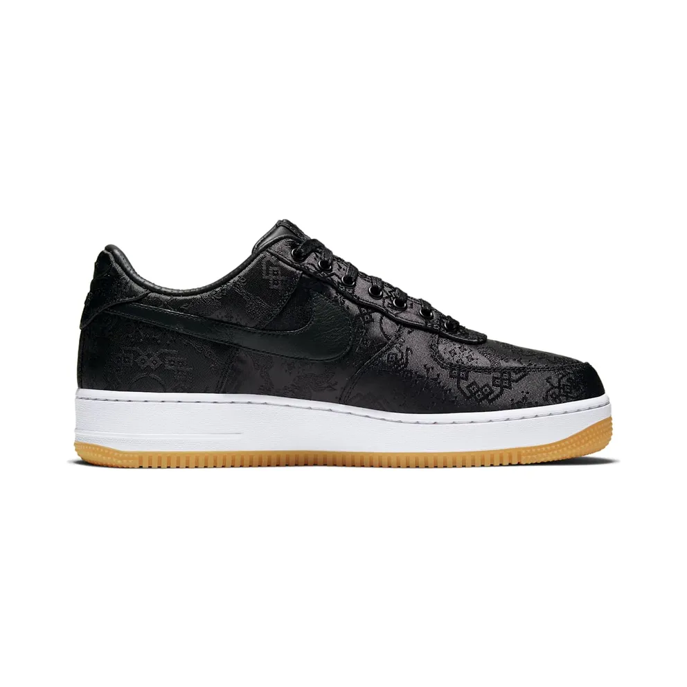 Nike x CLOT x Fragment Air Force AF 1 Black Silk (2019) (CZ3986-001)