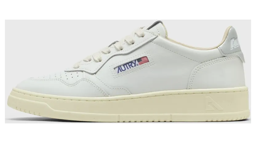 Autry Medalist Low White Silver