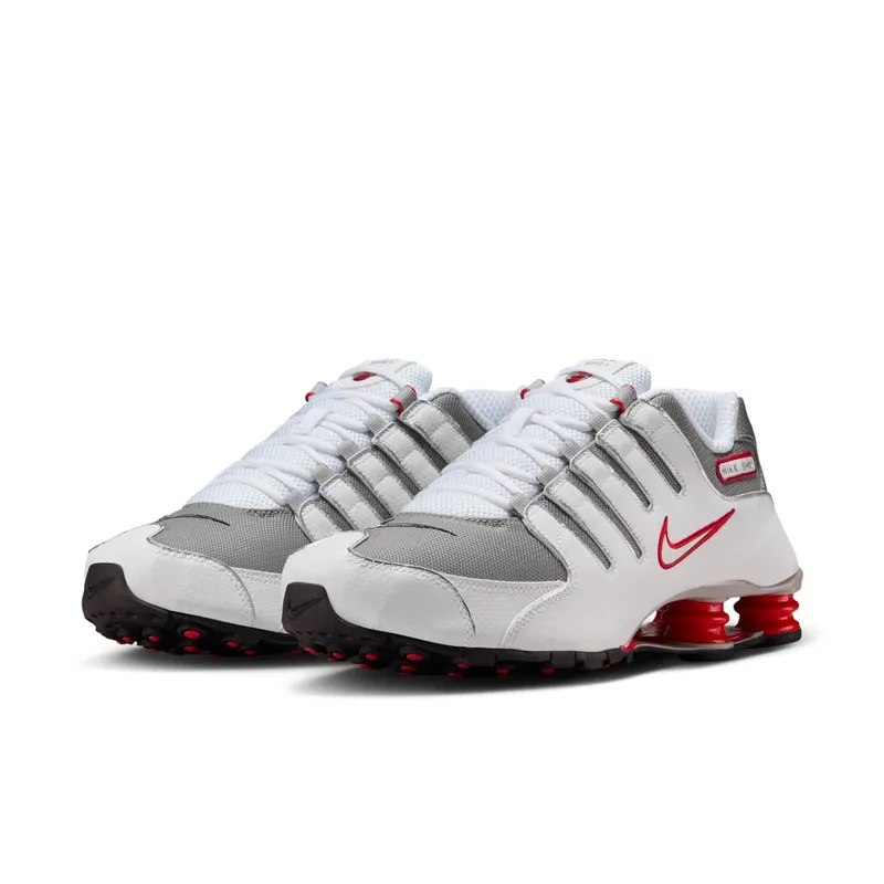 Nike Shox NZ White “Red Metallic Silver” (378341-104)