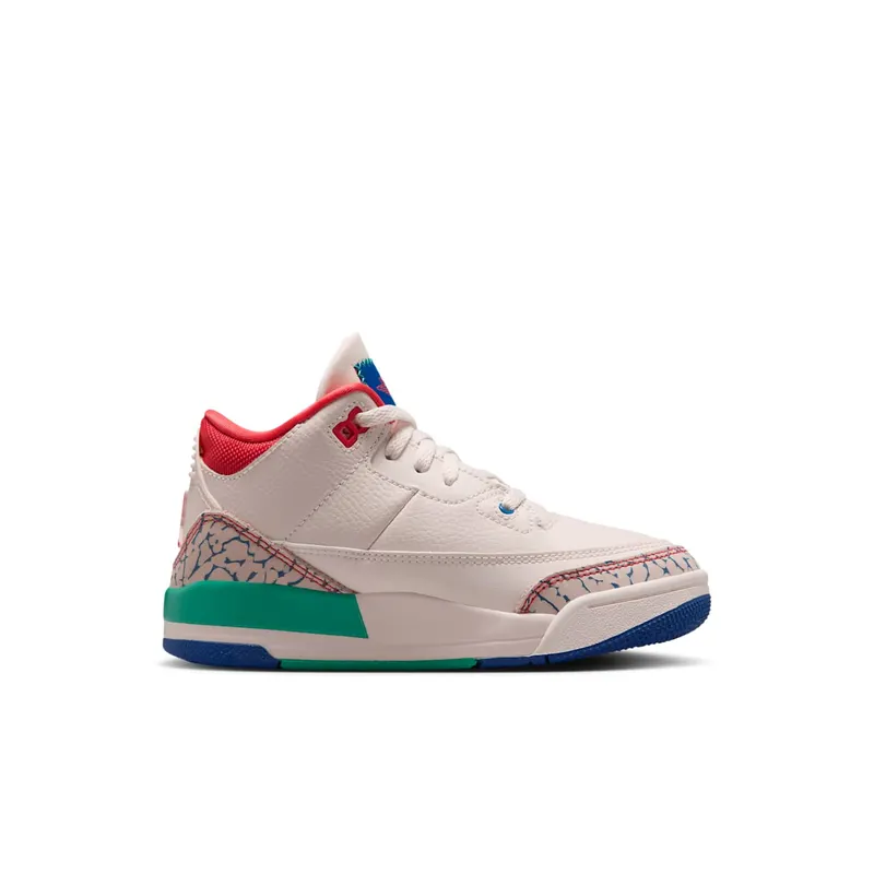 Air Jordan Three Chalk / Track Red / True Blue (IO2074-100)