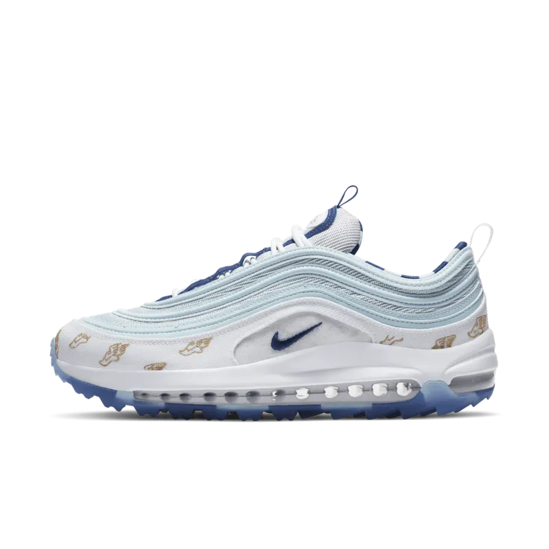 Nike Air Max 97 Golf Wings White/Topaz Mist-Celestial Gold-Deep Royal (CK1220-100)