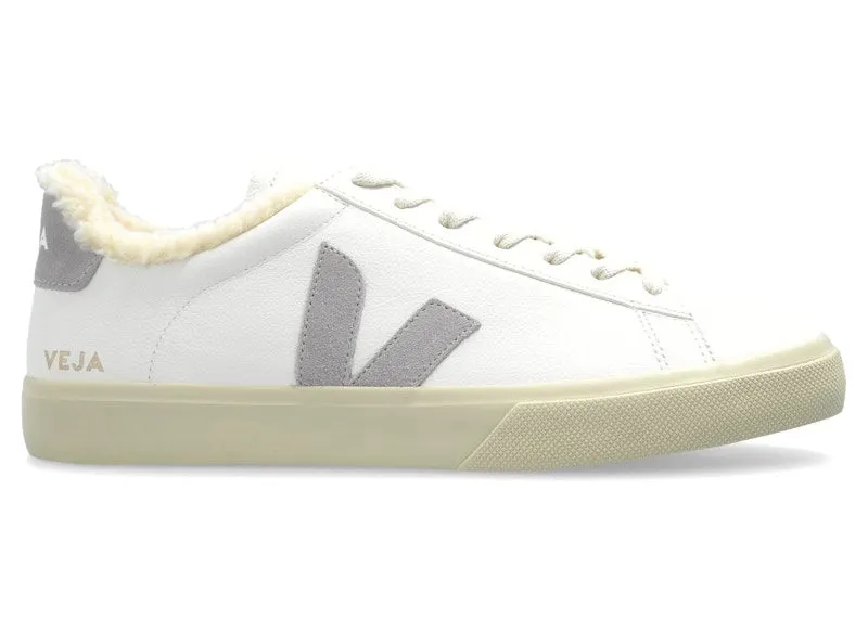 Veja Campo Fured Leather White Light Grey (CW0520571A)