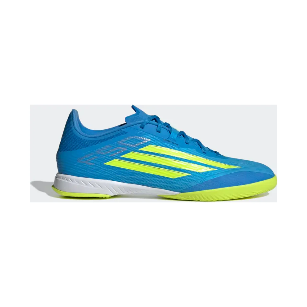 adidas F50 League Indoor Football “Lucid Ray Blue / Team Solar Yellow 2 / Lucid Aquamarine” (JR8973)