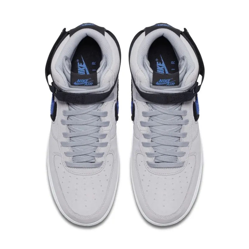 Nike Air Force 1 High Chenille Swoosh Wolf Grey Wolf Grey/Game Royal-Black-White (806403-015)