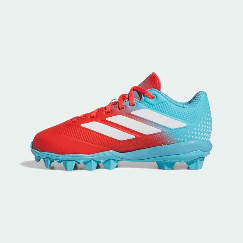 Adidas Adizero Impact 2.0 Candy Molded Cleats Kids Bright Cyan / Cloud White / Bright Red (JR3817)