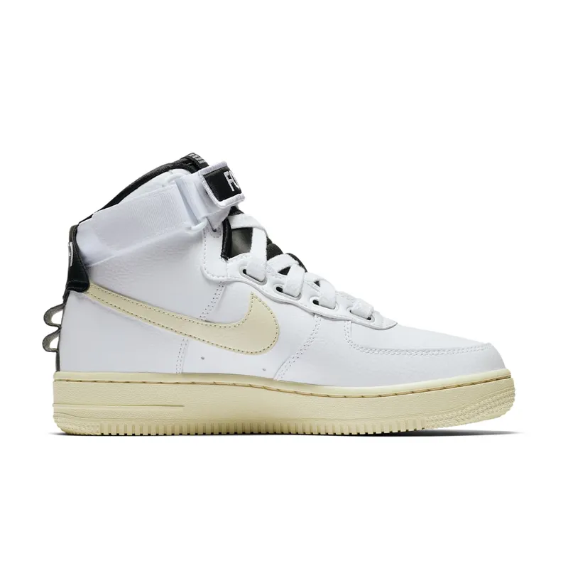 Nike Air Force 1 High Utility White Light Cream (W) White/Light Cream-Black-White (AJ7311-100)