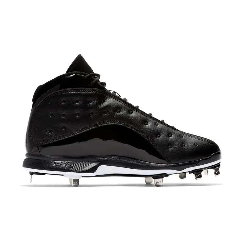 Jordan 13 Retro Metal Cleat Black Black/White-White (AR4476-001)