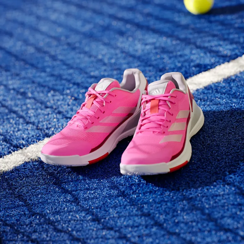 Adidas Crazyquick Lightstrike Padel Shoes Lucid Pink / Silver Metallic / Lucid Red (IH3395)