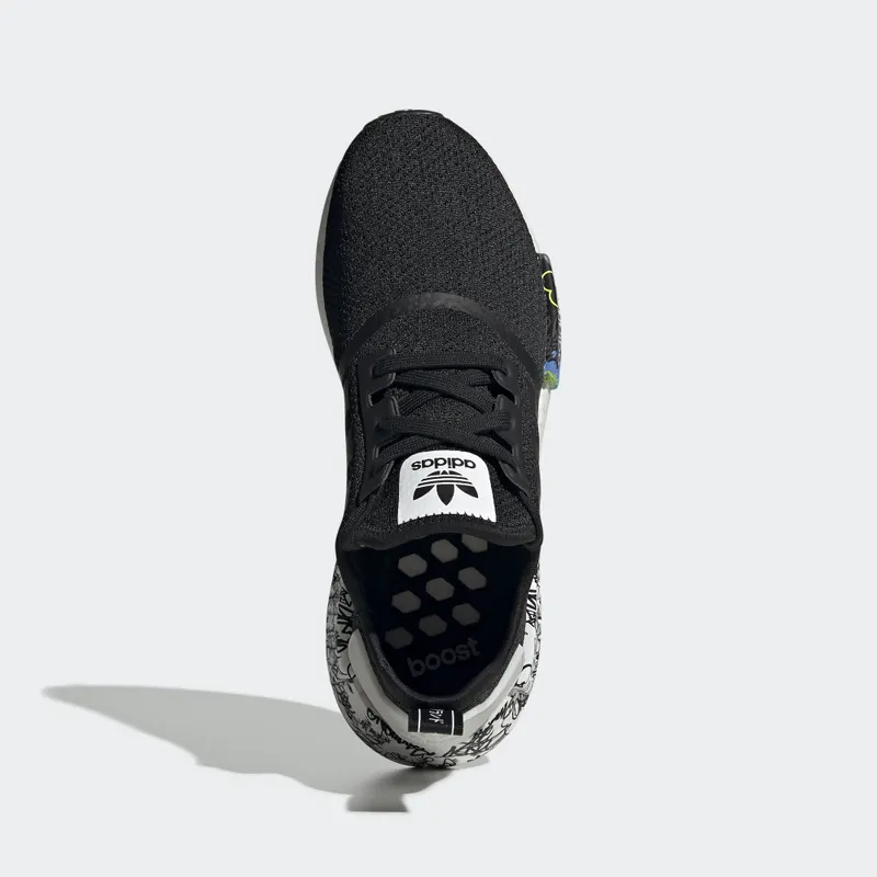 adidas NMD R1 Black Graffiti Core Black/Cloud White/Core Black (EH0779)