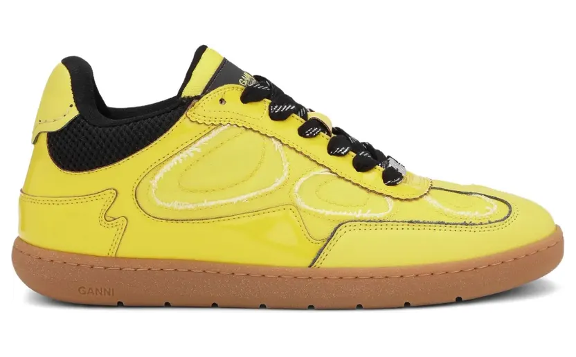 GANNI Sneakers mit Einsätzen – Gelb (S3080)