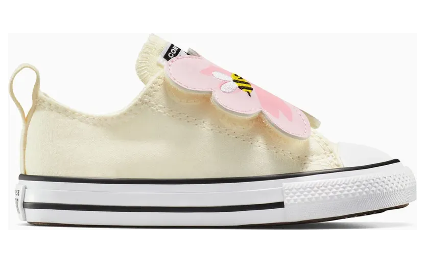 Converse Chuck Taylor All Star One Strap Embroidered Floral Easy On Egret/Lt Jellyfish Jitter (A13452C)