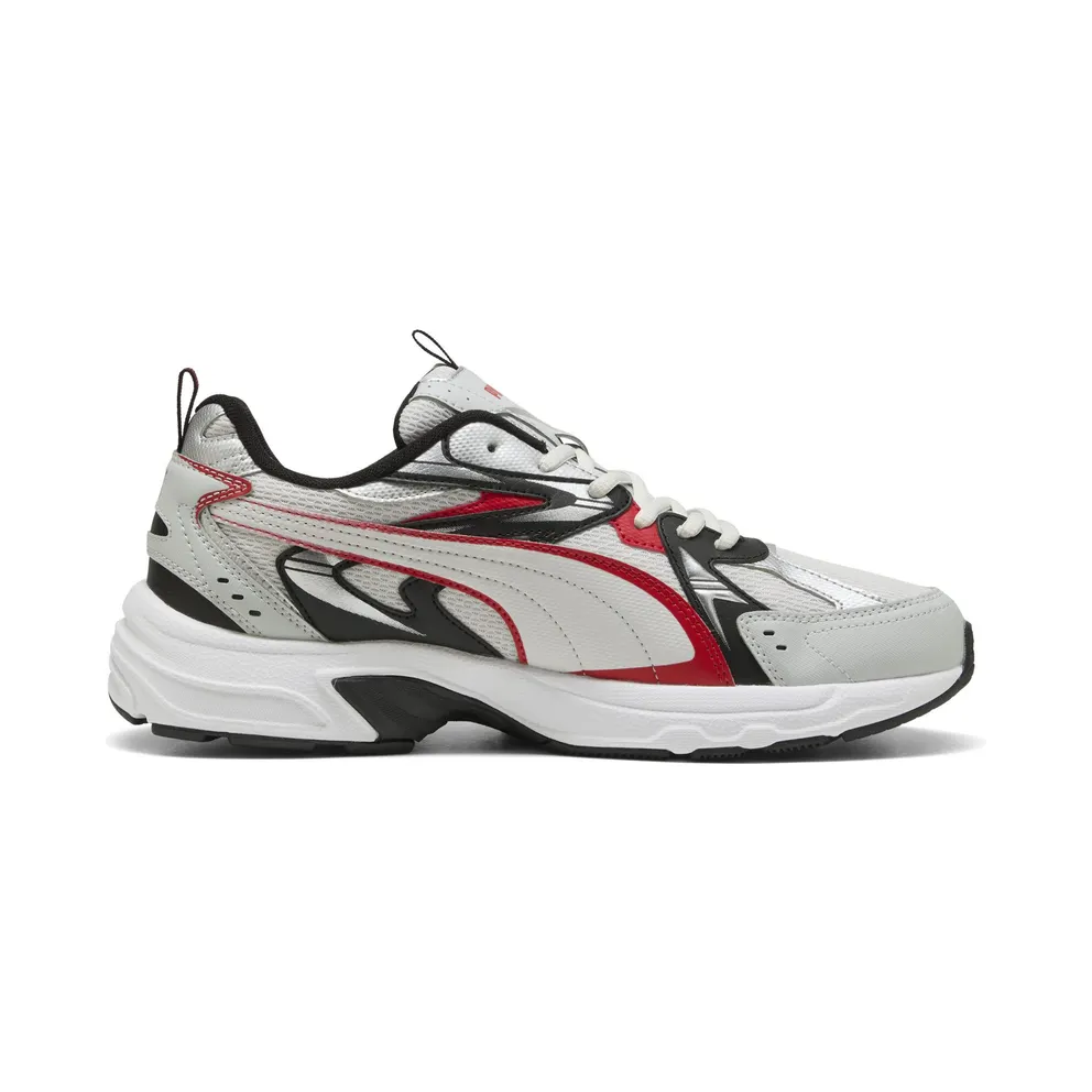 Puma Milenio Tech “Cool Light Gray / For All Time Red / Puma Silver” (402623_05)