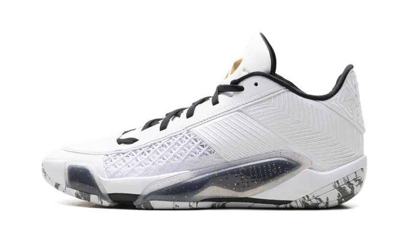 Jordan 38 Low “White Metallic Gold Black” (FD2326-107)