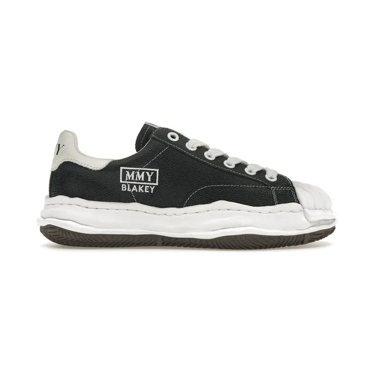 Maison Mihara Yasuhiro Blakey OG Sole Embossed Leather Low Black (A11FW717-BLK)