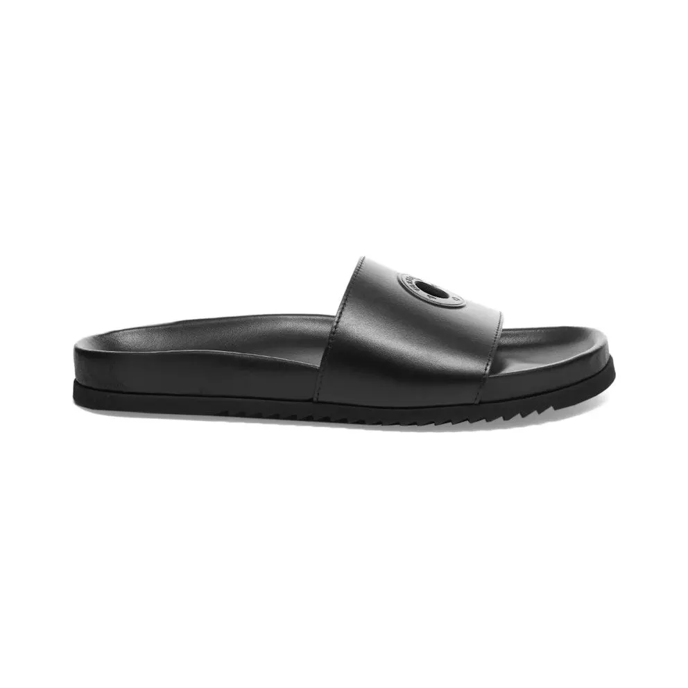 Burberry x Pop Trading Company Melroy Leather Slide Black (8056177)