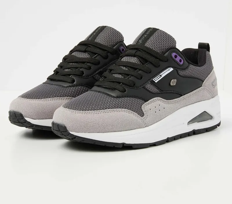 british knights sneaker Black/Grey/Purple (B54-3605-08)