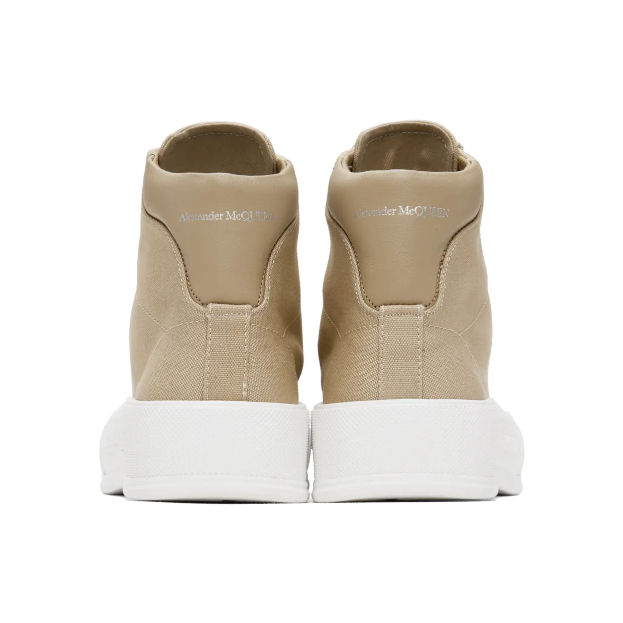 Alexander McQueen Beige Deck Plimsoll Sneakers (697123W4UW1) (2)