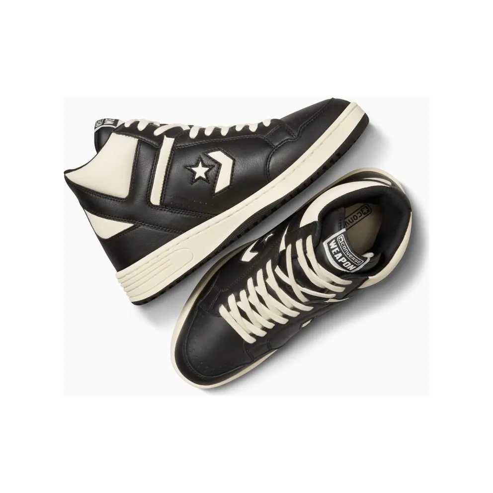 Converse Weapon Leather Black/Natural Ivory/Black (A04400C)