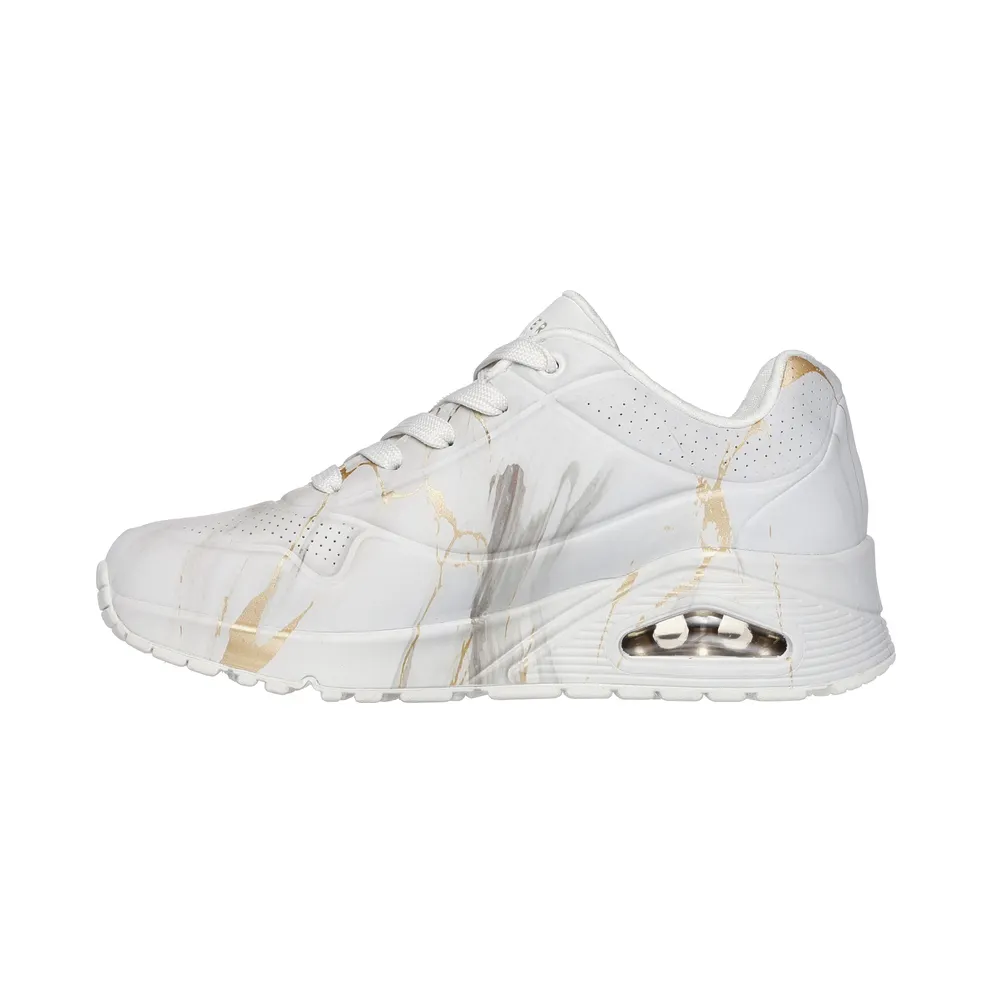 Skechers Uno – Marble Marvel – Off-White – “White” (155584 OFWT)