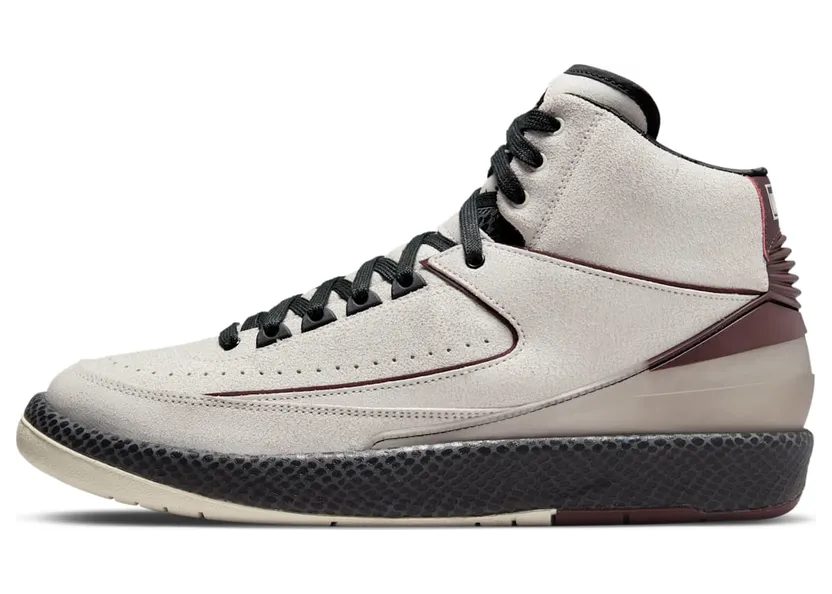 Air Jordan 2 x A Ma Maniere Sail Burgundy (DO7216-100)